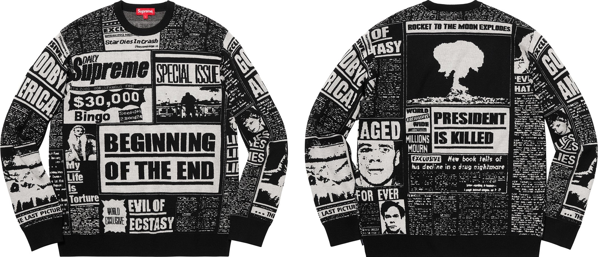 Newsprint Sweater